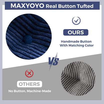 MAXYOYO Convertible Sofa Bed, Pull Out Loveseat Sleeper Sofa, 2 in 1 Folding Couch Bed
