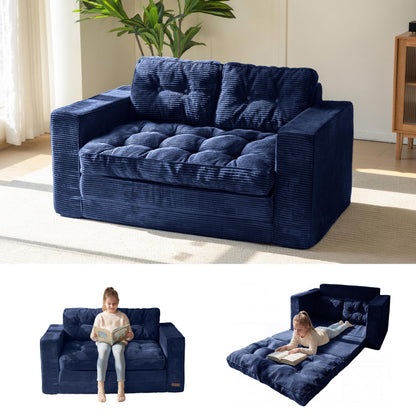 MAXYOYO Convertible Sofa Bed, Pull Out Loveseat Sleeper Sofa, 2 in 1 Folding Couch Bed