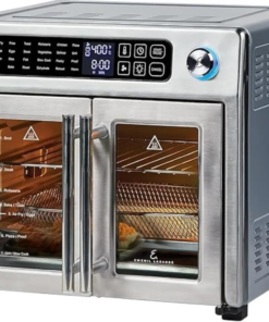 Emeril Lagasse 26 QT Extra Large Air Fryer, Convection Toaster Oven with French Doors, Stainless Steel