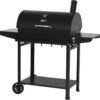 Royal Gourmet CC1830T 30-Inch Barrel Charcoal Grill with Warming Rack & Front Storage Basket, Outdoor BBQ Grill with 627 sq. in. Grilling Area for Backyard Barbecue Cooking Party, Black