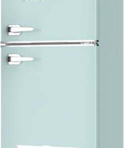 Frigidaire Retro Mini Fridge with Freezer Side Bottle Opener-Small 2 Door Refrigerator Office Bar