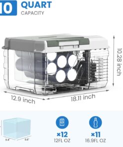 Alternative view of Alpicool 12 Volt Refrigerator 12V Car Fridge 10 Quart Small Car Refrigerator Portable Fridge
