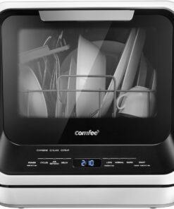COMFEE' Portable Mini Dishwasher Countertop with 5L Built-in Water Tank for Apartments& RVs