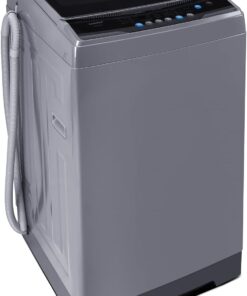 Comfee Portable Washing Machine, 0.9 cu.ft Compact Washer With LED Display, 5 Wash Cycles, 2 Built-in Rollers, Space Saving Full-Automatic Washer