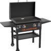 Blackstone 1883 Original 28 Griddle with Integrated Protective Hood Counter Height Side Shelves