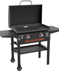 Blackstone 1883 Original 28 Griddle with Integrated Protective Hood Counter Height Side Shelves