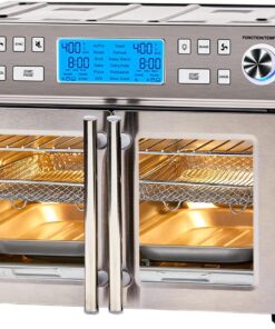 Emeril Lagasse Dual Zone 360 Air Fryer Oven Combo with French Door, 25 QT Extra Large, Cook Two Foods in Different Ways, Up to 60% Faster from Frozen to Finish