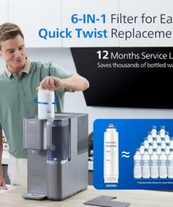 Alternative view of Reverse Osmosis Water Filter Countertop, PHILIPS Compact 5-in-1 RO Water Filtration System Purifier Dispenser with Aquaporin Technology Tested by NASA, NSF/ANSI 372 Certified, Reduce TDS