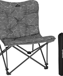 KingCamp Butterfly Chair, Oversized Thick Padded Comfy Camping Chairs Portable Folding Chair 400lbs Heavy Duty Seat with High Backrest & Carry Bag for Outdoor Indoor Patio Lawn Home Living Bed Room