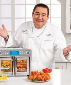 Alternative view of Emeril Lagasse Dual Zone 360 Air Fryer Oven Combo with French Door, 25 QT Extra Large, Cook Two Foods in Different Ways, Up to 60% Faster from Frozen to Finish