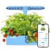Sainlogic Hydroponics Growing System Kit, 12 Pods Watering Planter, Smart Indoor Garden with APP & WiFi Connected, 5 X Growth with 24W LED, Quiet Pump, for Vegetables, Herbs and Flowers