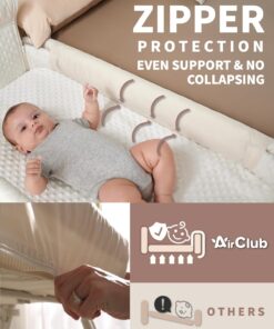Alternative view of Bassinet Bedside Sleeper Baby Crib for Newborn Baby Bassinets Bedside Sleeper 4 Auto-Lock