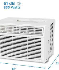 Alternative view of BLACK+DECKER Window Air Conditioner 5000 BTU, Cools Up to 150 Square Feet, AC Unit with Mechanical Controls, Manual Fan Only and Cool Settings, BD05MWT6, White