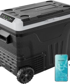 EUHOMY 12 Volt Refrigerator 53QT(50L) Electric Cooler Portable Freezer 12V/24V DC