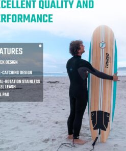 Alternative view of Thurso Surf 7/8 ft Soft Top Foam Beginner Surfboard for Adults and Kids Perfect Longboard for Surfing Beach Fun and Water Sports Lightweight and Durable Modern Design for All Levels of Surfers