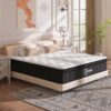 Queen Mattress, 12 Inch Queen Hybrid Mattress in a Box, Upgrade Individually Pocket Springs, Medium Firm, Pressure Relief, Breathable Comfort and Durable, CertiPUR-US Certified