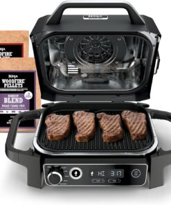 OG751 Woodfire Pro Outdoor Grill Built-In Thermometer 7-in-1 Master Grill BBQ Smoker