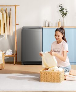 Alternative view of Comfee Portable Washing Machine 0.9 Cubic Feet Compact Washing Machine with LED Display 2 Built-in Drums Space Saving Fully Automatic Washing Machine